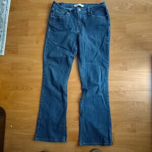 Levi’s 515 Bootcut Jeans Size 6 S/C Dark Wash Flap Pockets Y2K